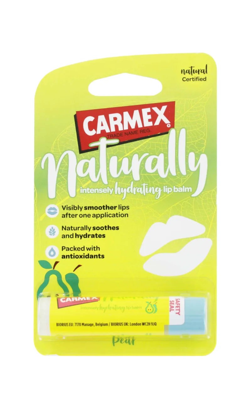 Carmex Naturally Pear Lip Balm (Pack of 12)