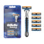 Gillette Sensor 3 Razor + 6 Heads Blue Pack X10 (Pack of 10)