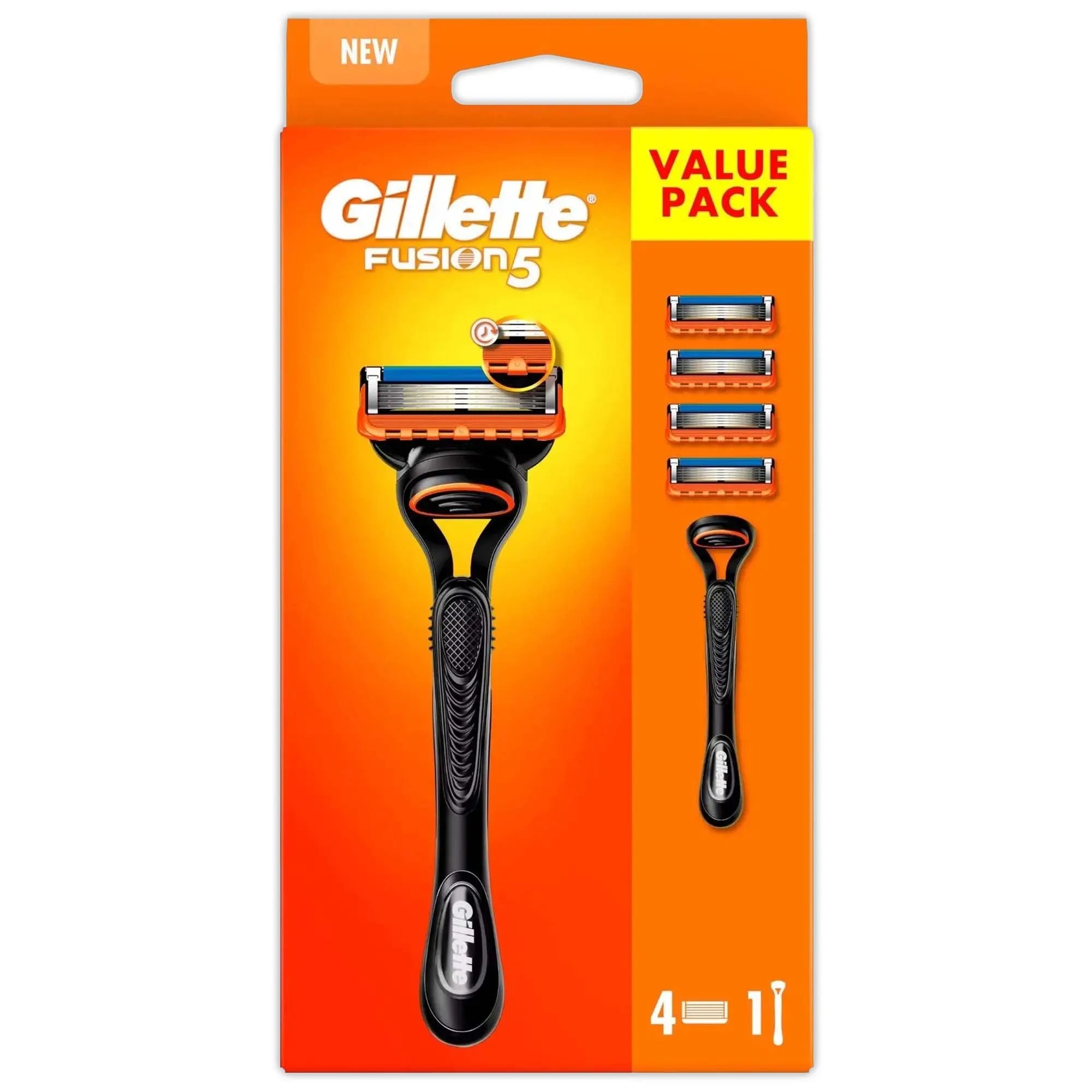 Gillette Fusion 5 4Up Razor (Pack of 6)