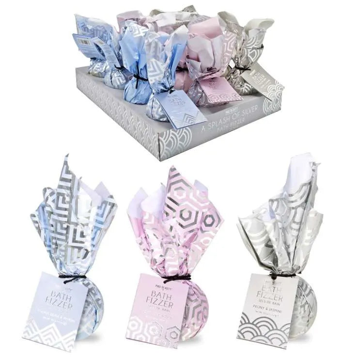 Bath Fizzer Splash Of Silver Asst Disp X12 (Pack of 12)
