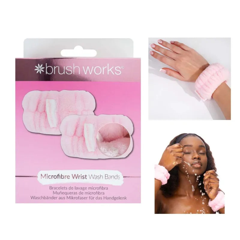 Brush Works Microfibre Wash Bands 2PK 52 56 432 (Pack of 6)