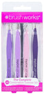Brush Works Hd Combination Tweezer Set Coloured (Pack of 6)