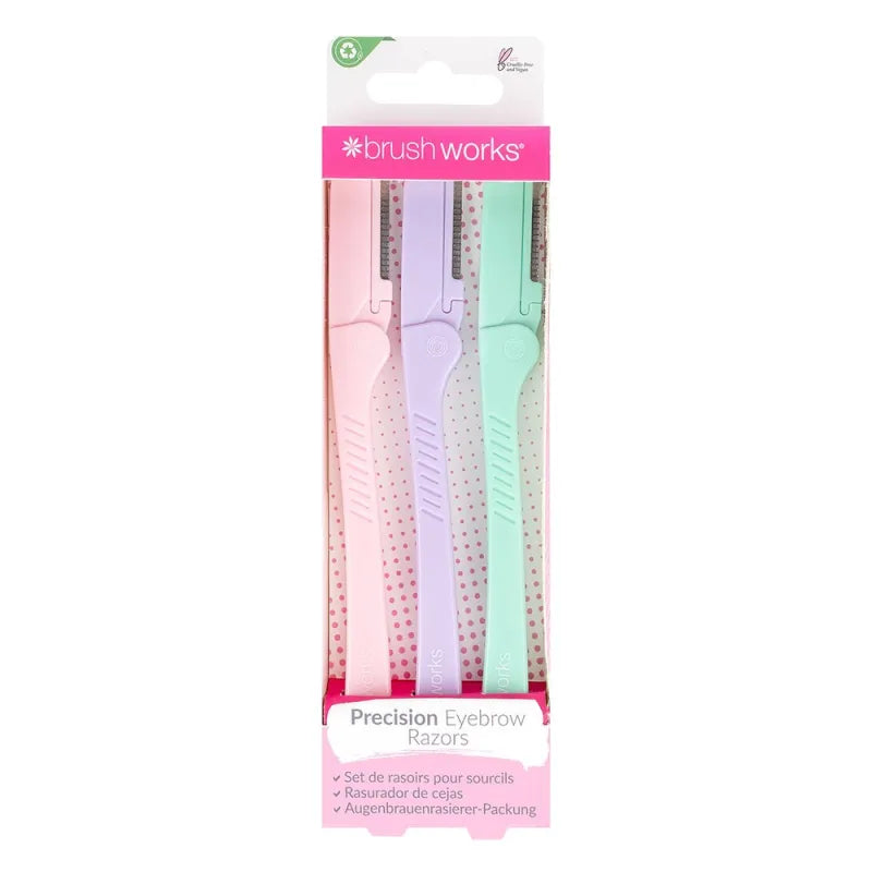 Brush Works Pastel 3S Folding Dermaplaner 52 56 382 (Pack of 6)