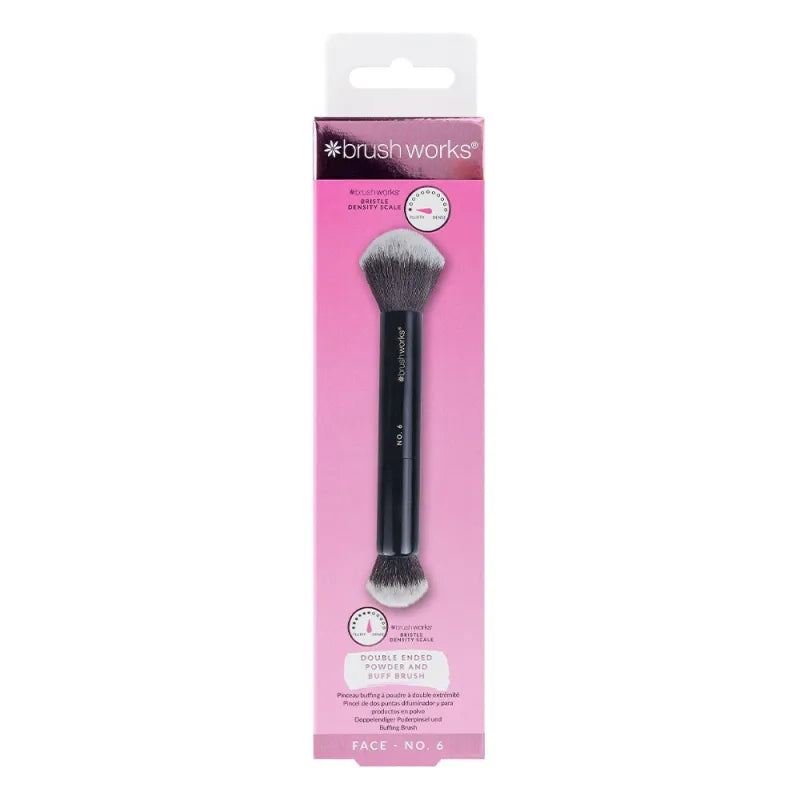 Brush Works No. 6 Double Ended Powder & Buff Brush 52 56 477 (Pack of 3)