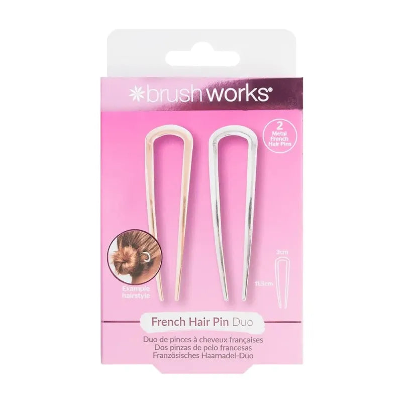 Brush Works French 2 Hair Pins 52 56 562 (Pack of 6)