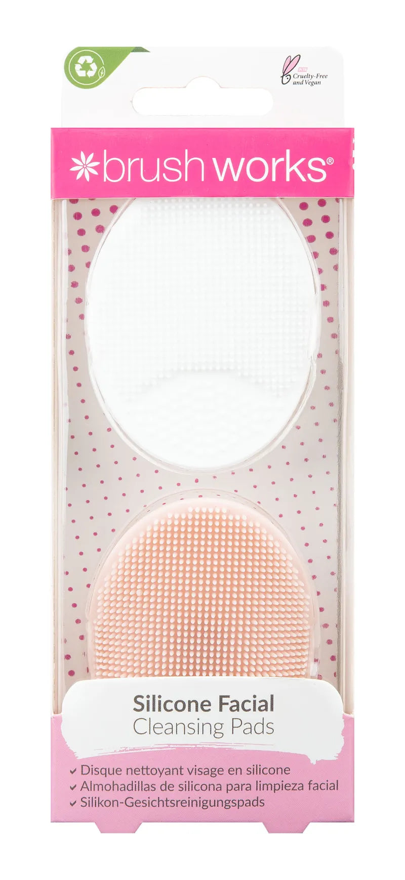 Brush Works Silicone Facial Cleansing Pads 52 56 272 (Pack of 6)