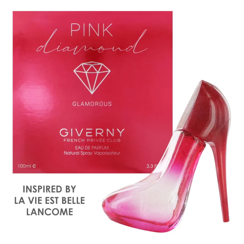 Giverny Shoe Edp 100ML Pink Diamond (Lancome La Vie Est Belle) (Pack of 6)