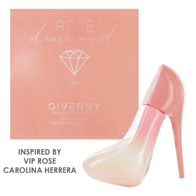 Giverny Shoe Edp 100ML Rose Diamond (VIP Rose Carolina Herrera) (Pack of 6)