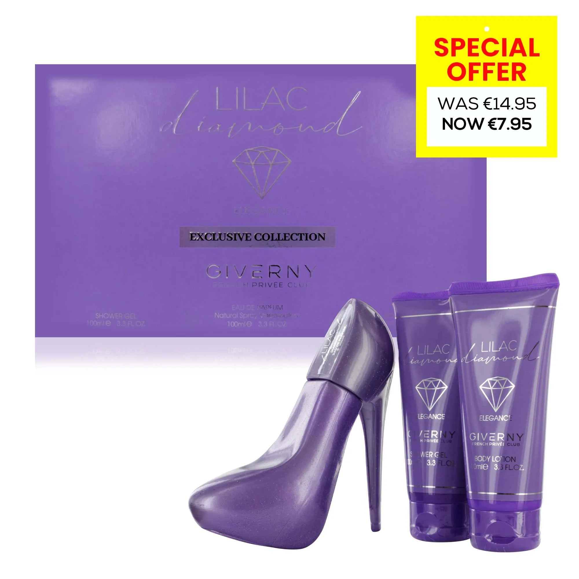 Giverny Lilac Diamond 3Pce Gift Set (Cloud Ariana Grande)***Special (Pack of 6)