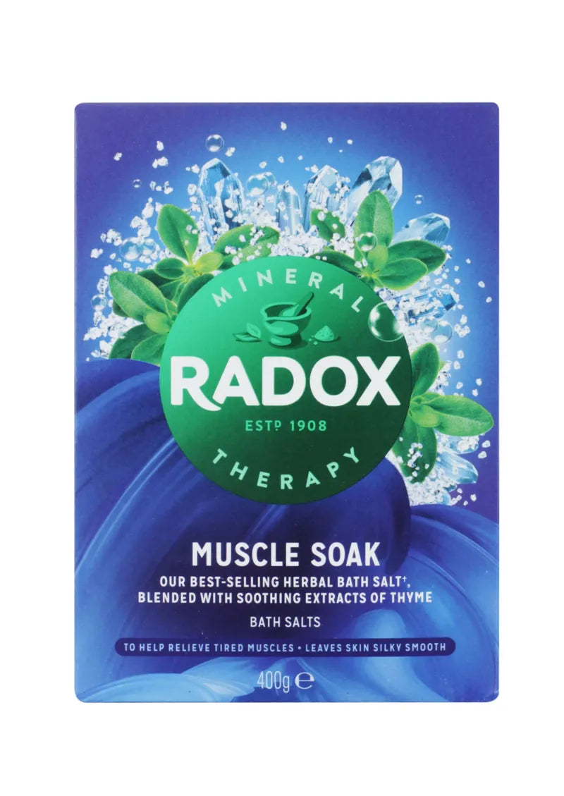 Radox Muscle Soak Bath Salts 400G (Pack of 6)