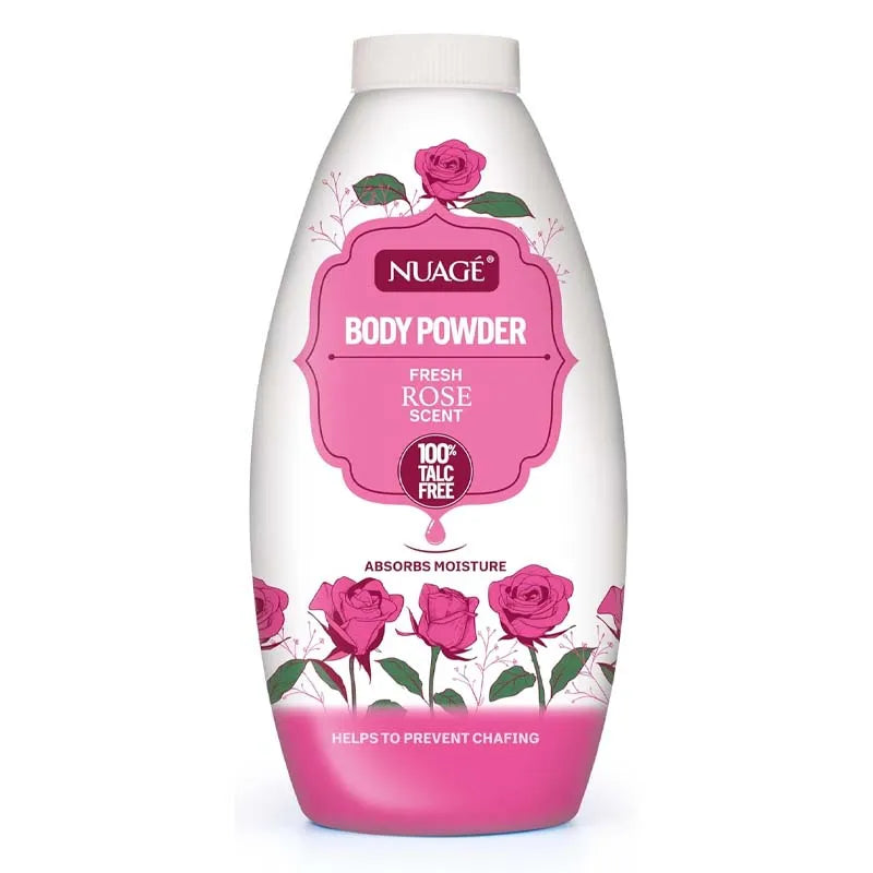 Nuage Body Powder (Talc Free) Rose 250G Nua1234 (Pack of 6)