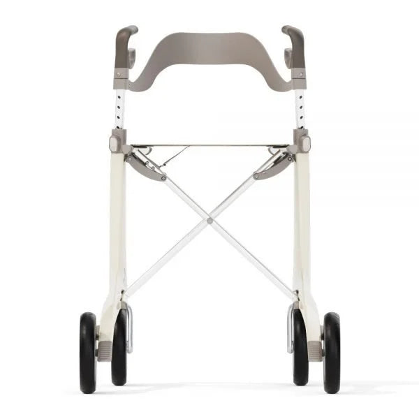 byACRE Carbon Ultralight Backrest - Back View on Oyster White Rollator