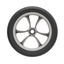byACRE Carbon Ultralight Replacement Wheel - Soft PUR Rubber Puncture-Proof Rollator Spare Wheel