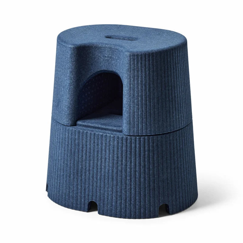 byACRE Dorica Support Stool in Baltic Blue - The Visionary - Stylish Danish Home Aid