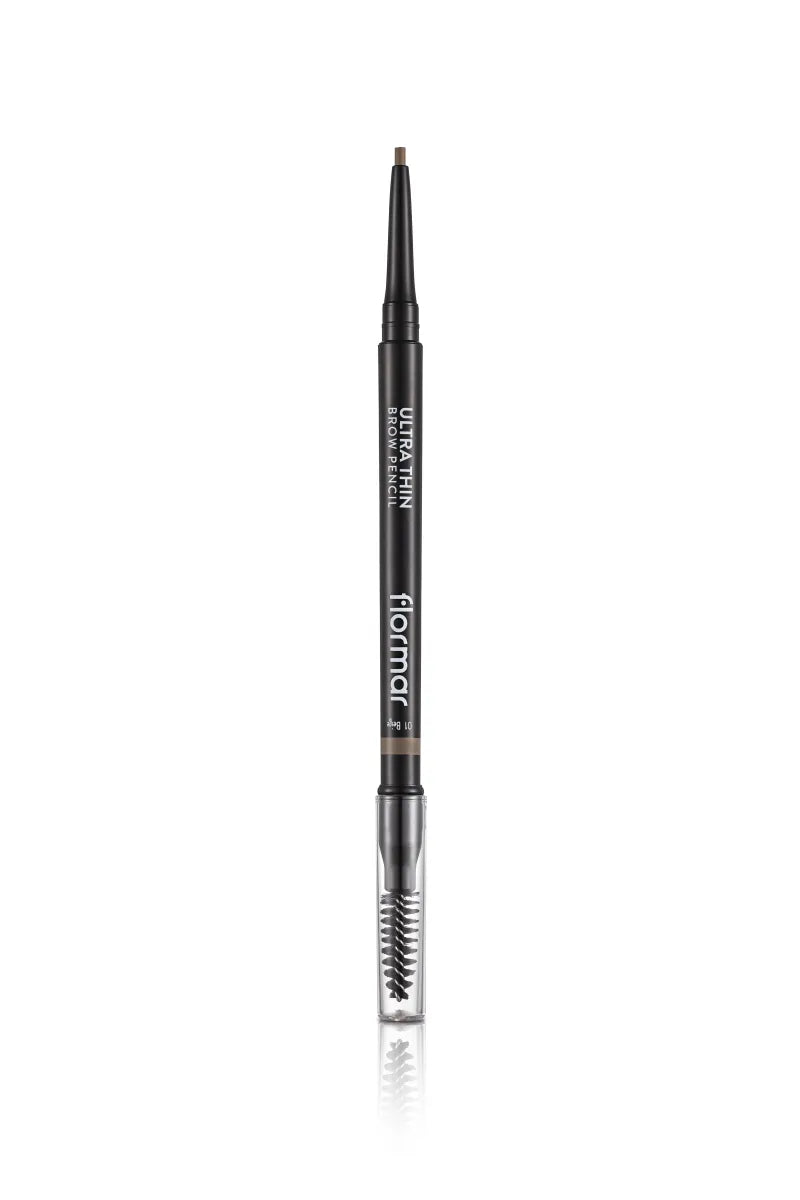 Flormar Ultra Thin Brow Pencil 01 Beige (Pack of 3)