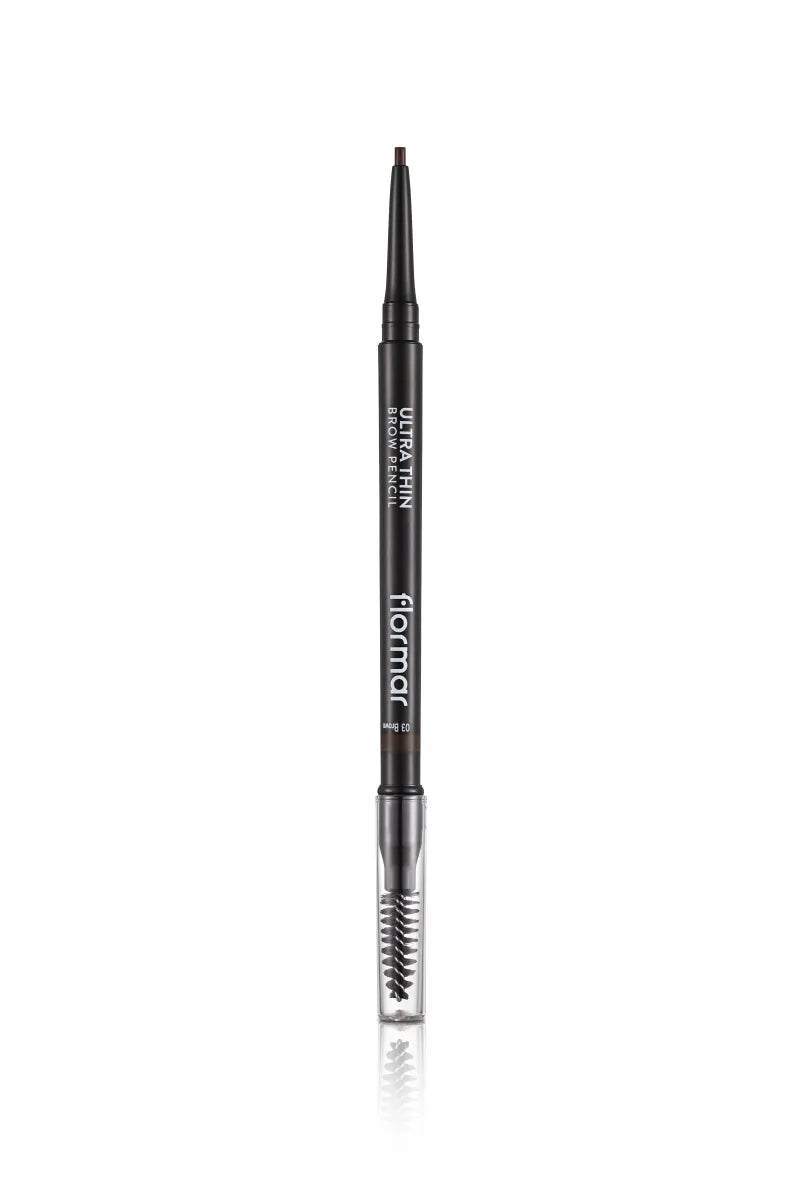 Flormar Ultra Thin Brow Pencil 04 Dark Brown (Pack of 3)