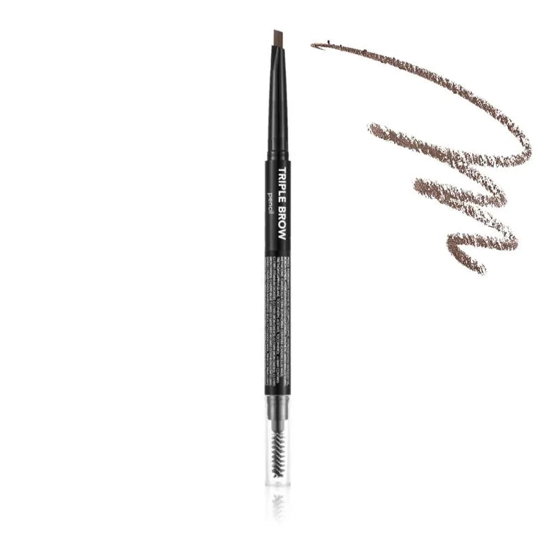 Flormartriple Brow Pencil 001 Brunette (Pack of 6)