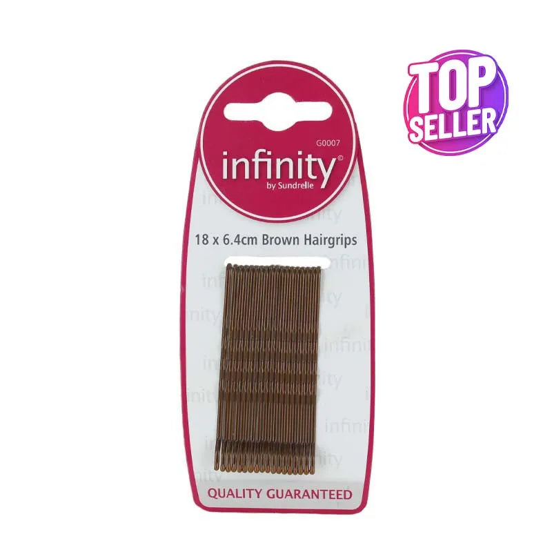 Infinity Brown Clips Long 606 (Pack of 12)