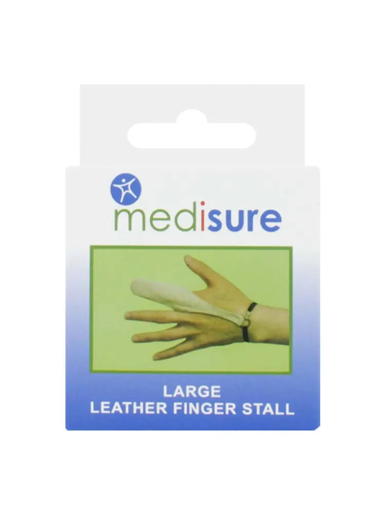 Leather Finger Stall Large Medisure Ms01637 (Pack of 6)