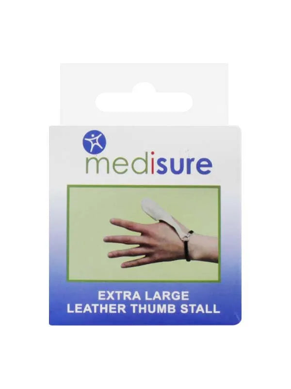 Leather Thumb Stalls X/ Large Medisure Ms01682 (Pack of 6)