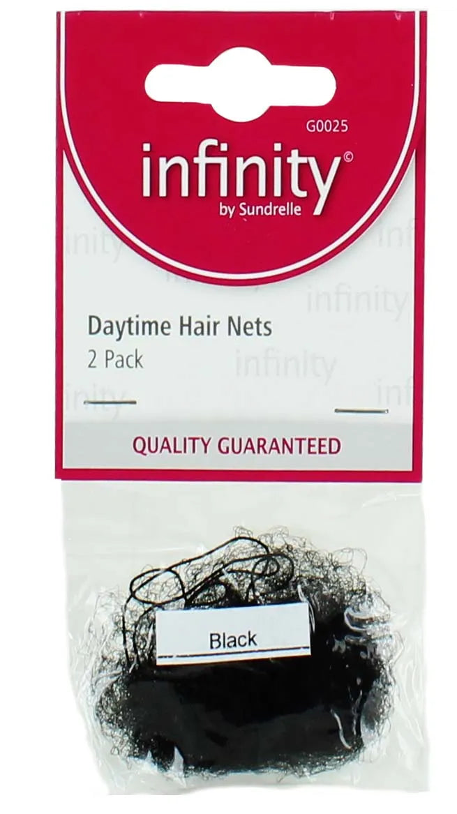 Daytime Hair Nets 2 Pack Black (Pack of 6)