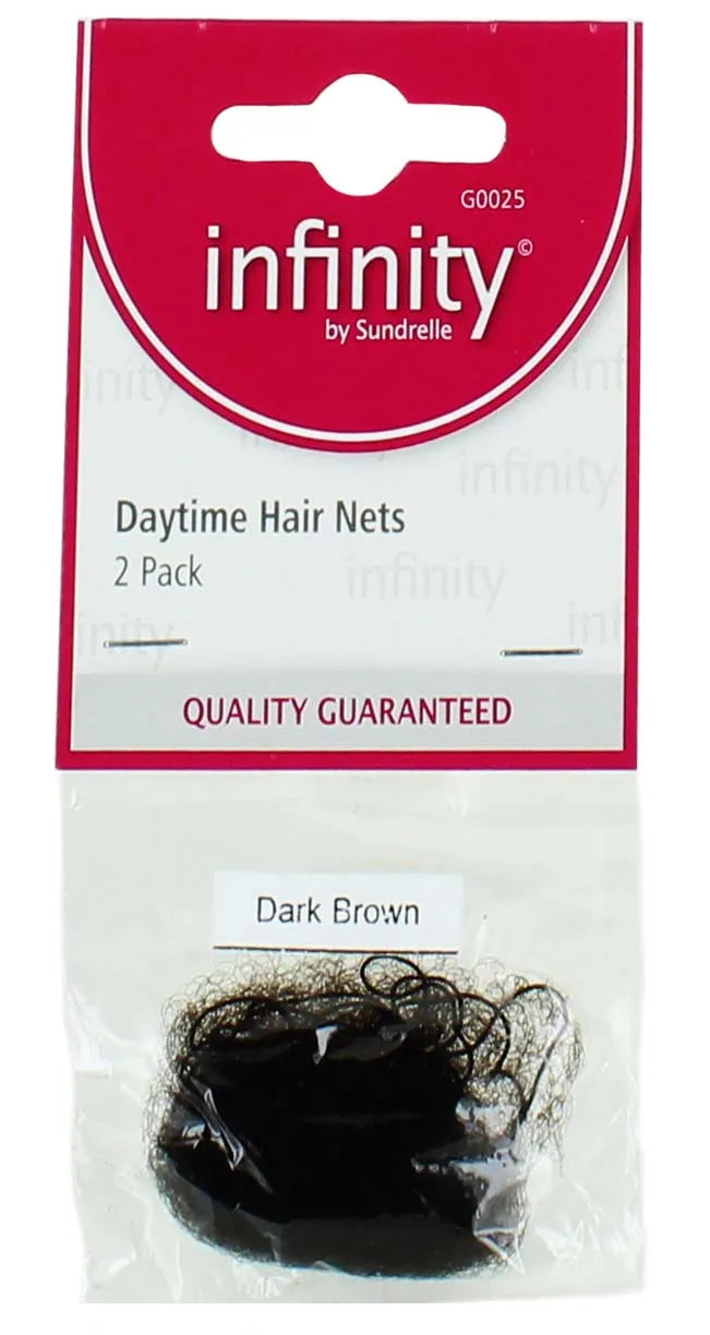 Daytime Hair Nets 2 Pack Dark Brown (Pack of 6)
