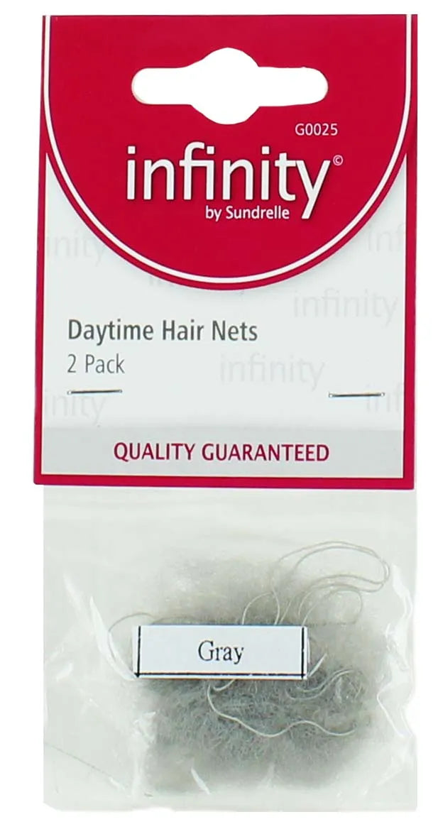 Daytime Hair Nets 2 Pack Grey (Pack of 6)