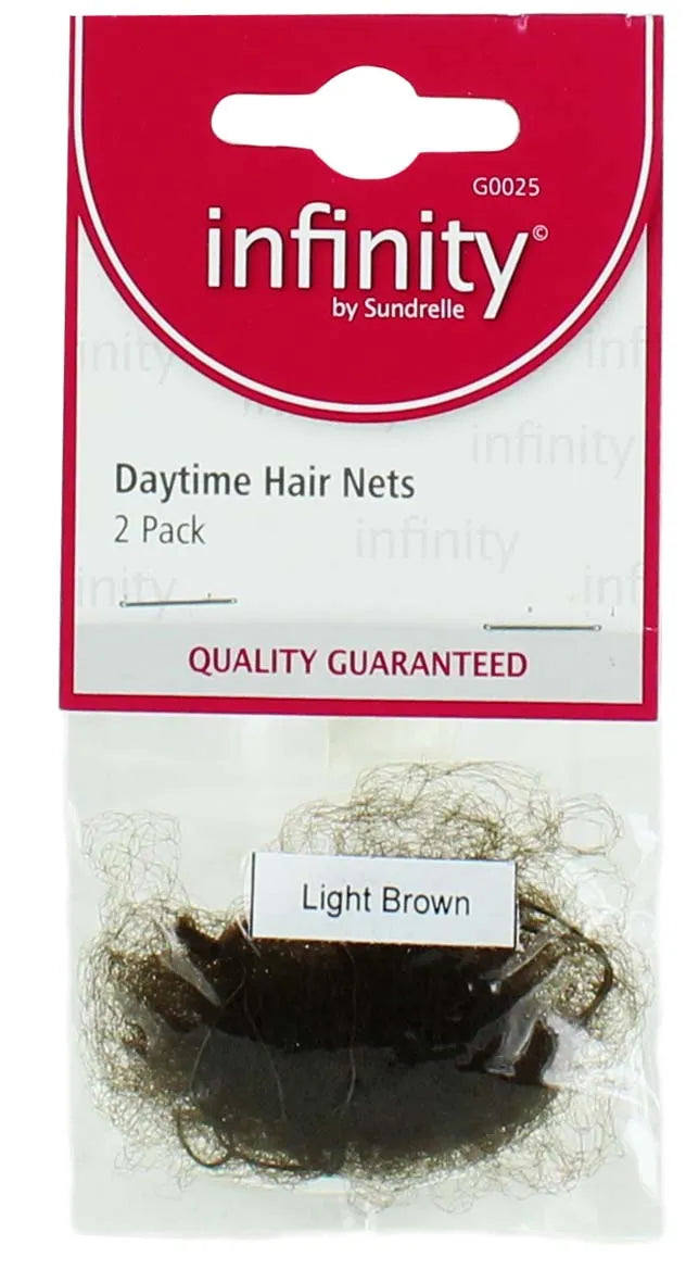 Daytime Hair Nets 2 Pack Light Brown (Pack of 6)