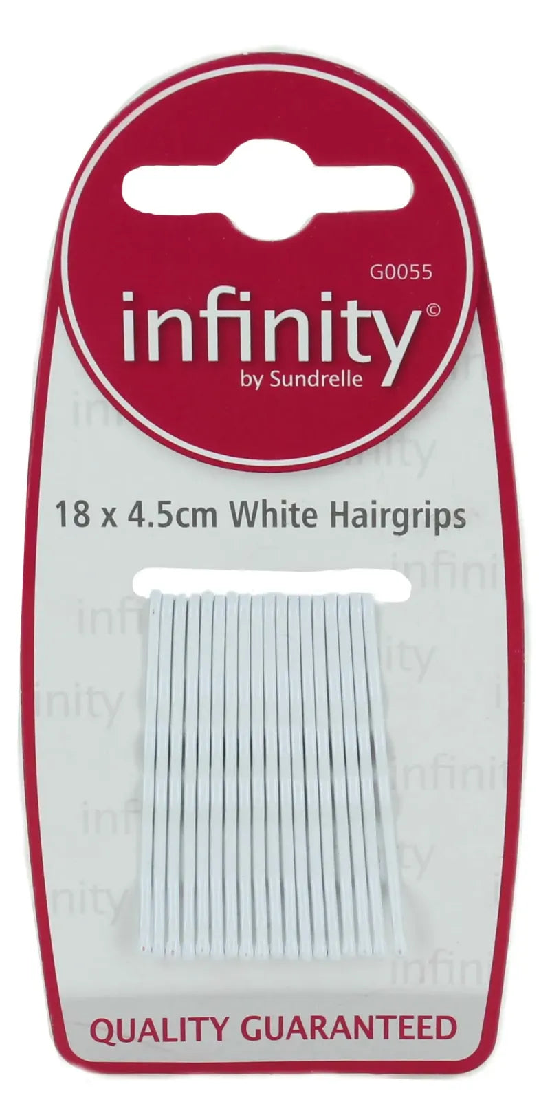 Infinity White Clips Std 604 (Pack of 12)