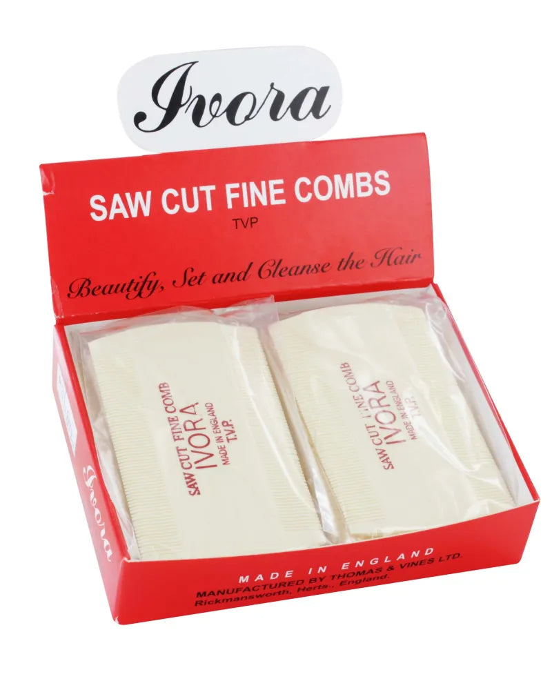 Large Ivora Fine Combs X 12 (Pack of 12)