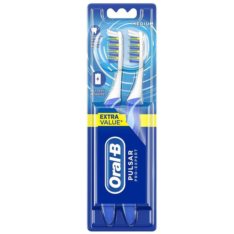 Oral B Pulsar Medium Pro Expert Twin PK X6 (Pack of 6)