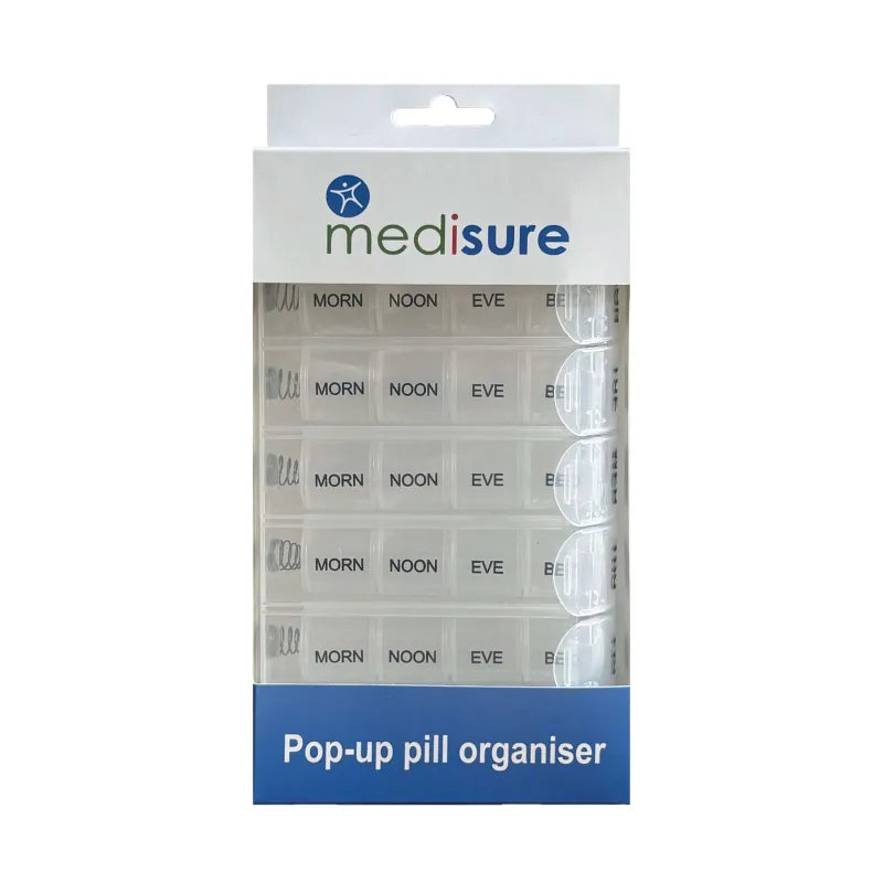 Ms23486 Medisure Pop Up Pill Box Organiser (Pack of 6)
