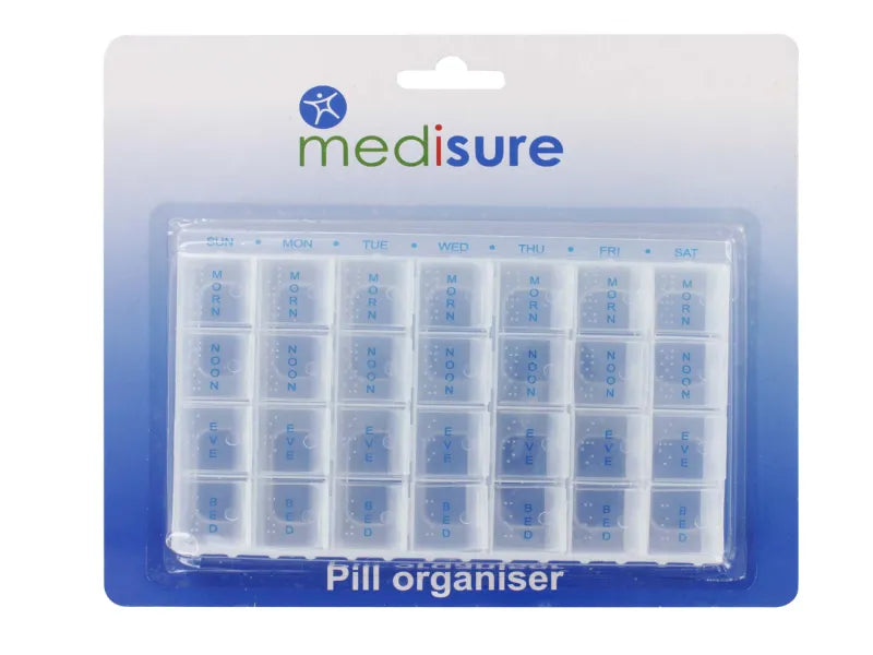 Ms05833 Medisure 28 Pill Box Organiser (Pack of 6)