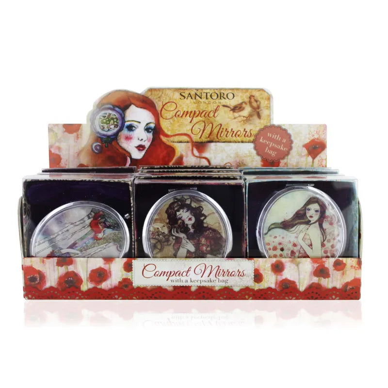 Santoro Compact Mirror Deluxe X12 (Pack of 6)