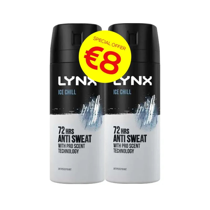 Lynx Ice Chill A/P 150ML Twin PK (Pack of 6)