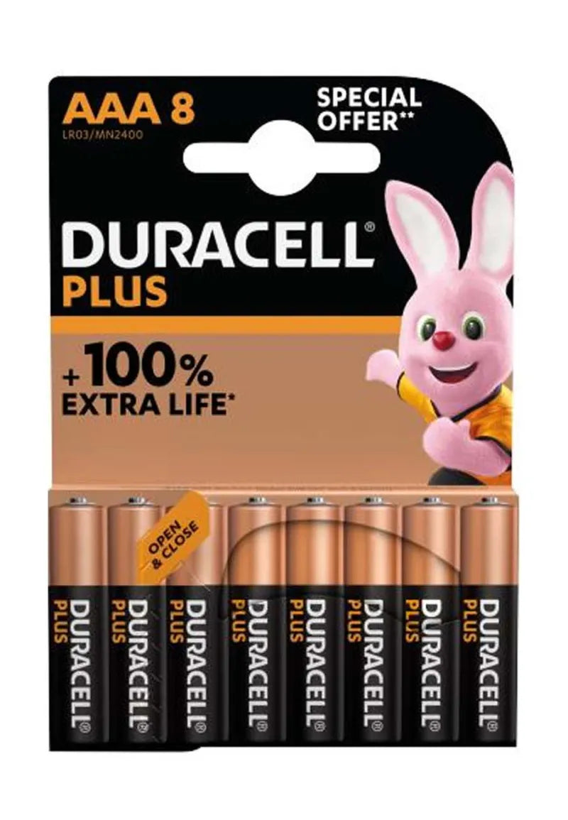 Duracell Aaa 8 Pack Batteries (Pack of 10)