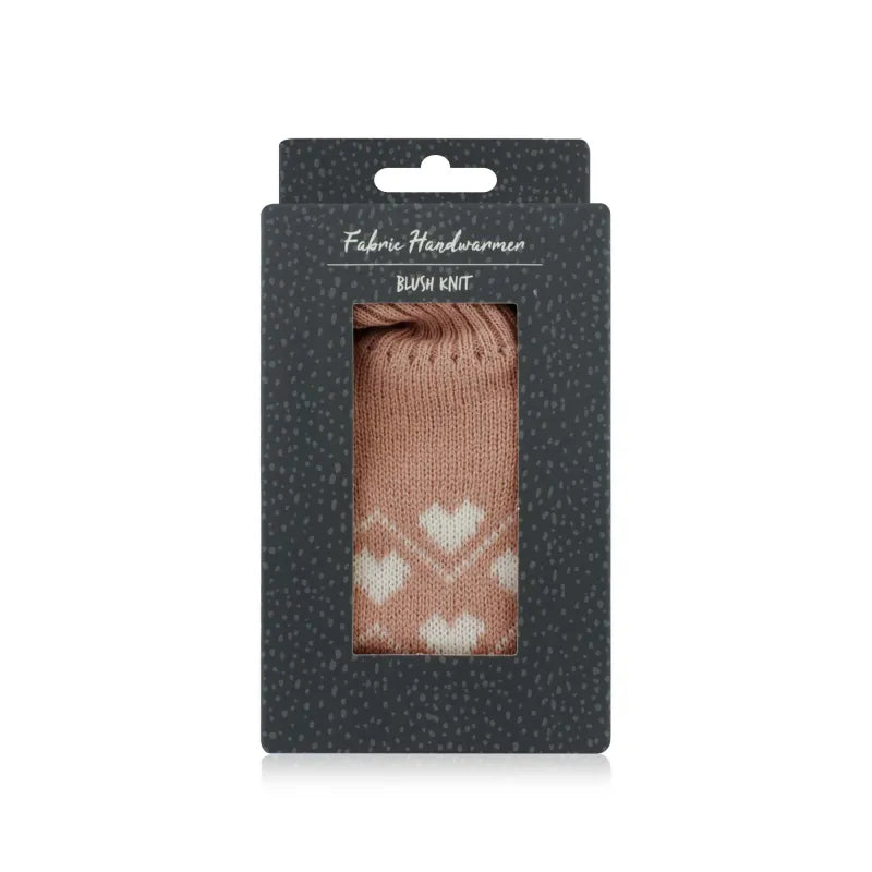 Fabric Handwarmers Boxed Blush Knit (Pack of 6)