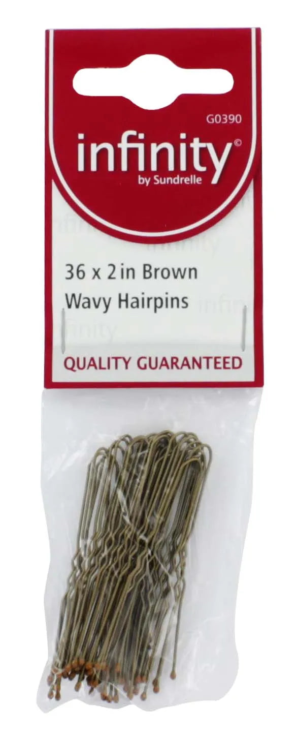 Infinity Hair Pins 2" Wavey (Pack of 6)