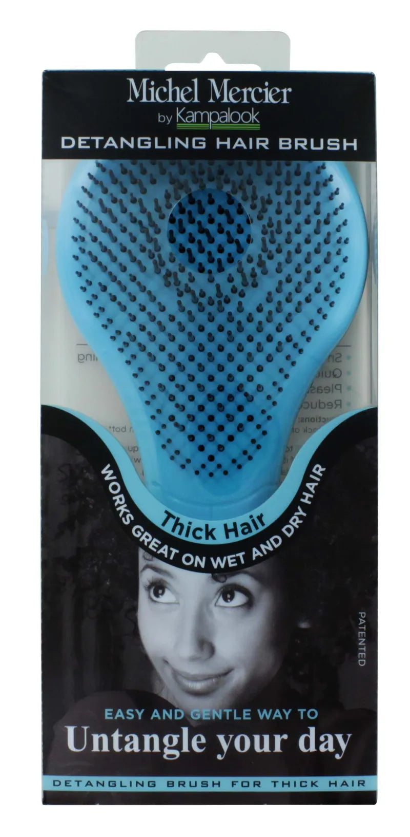 Michel Mercier Detangling Brush Thick Blue (Pack of 3)