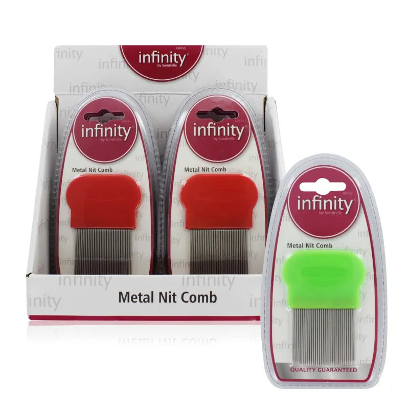 Infinity Metal Nit Comb (Pack of 12)