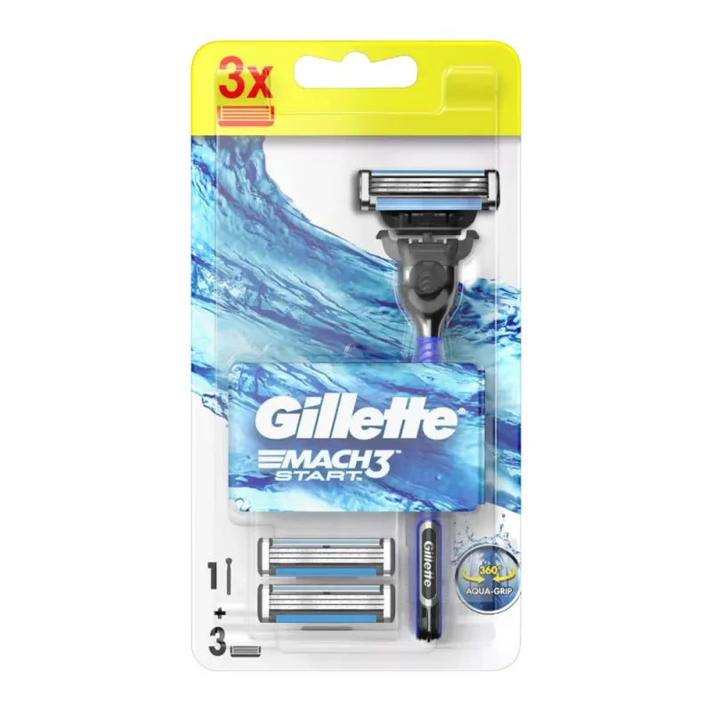 Gillette Mach 3 Razor 3 Head (Pack of 6)