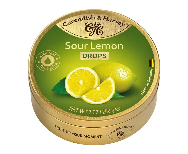 Cavendish & Harvey Sour Lemon Drops 200G X 9 (Pack of 9)