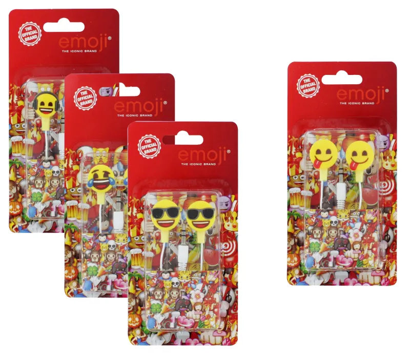 167777 Emoji Earphones (Pack of 6)