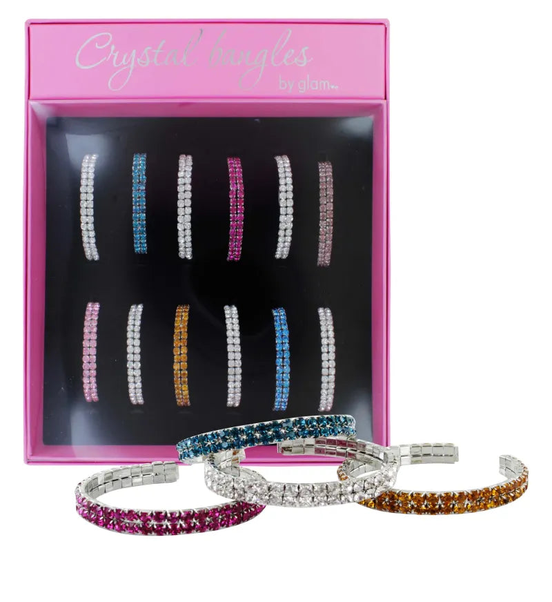 Cb92006 Colour Diamonte Braclet X24 (Pack of 24)
