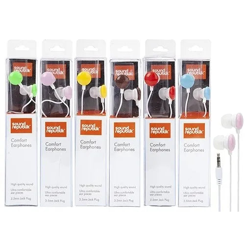 Sound Republik Comfort Earphones (Pack of 12)