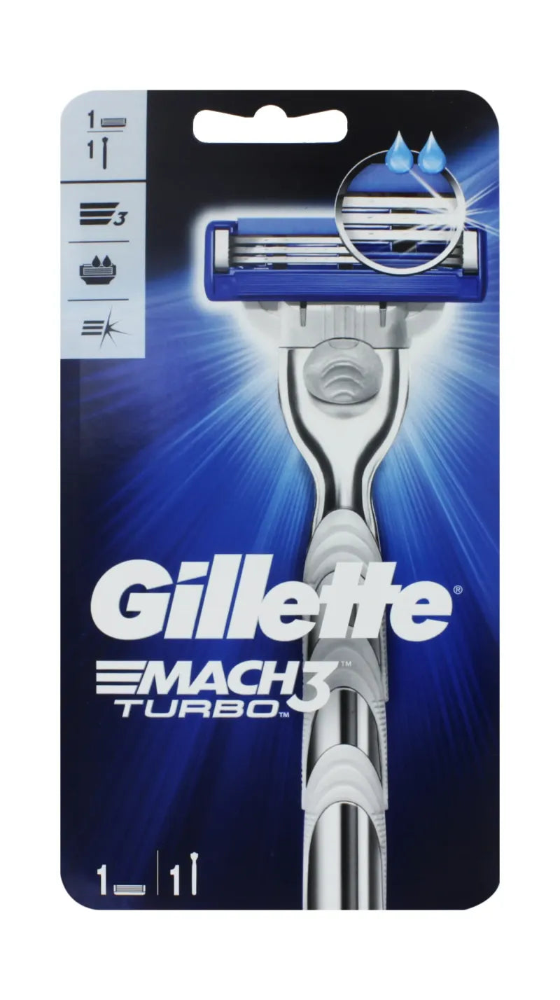 Gillette Mach 3 Turbo Razor (Pack of 6)
