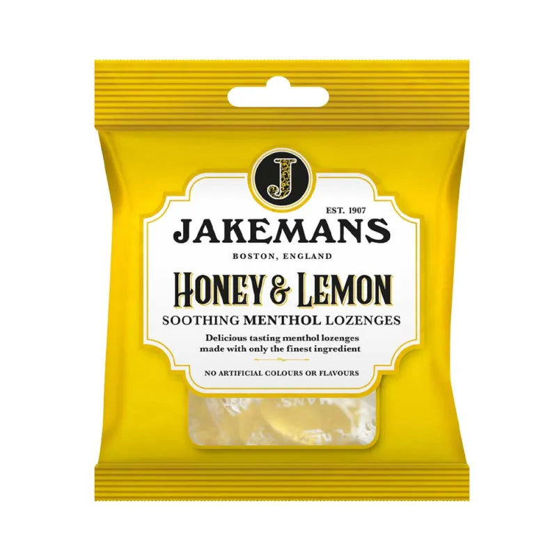 Jakemans Honey & Lemon 73G Bags X12 (Pack of 12)