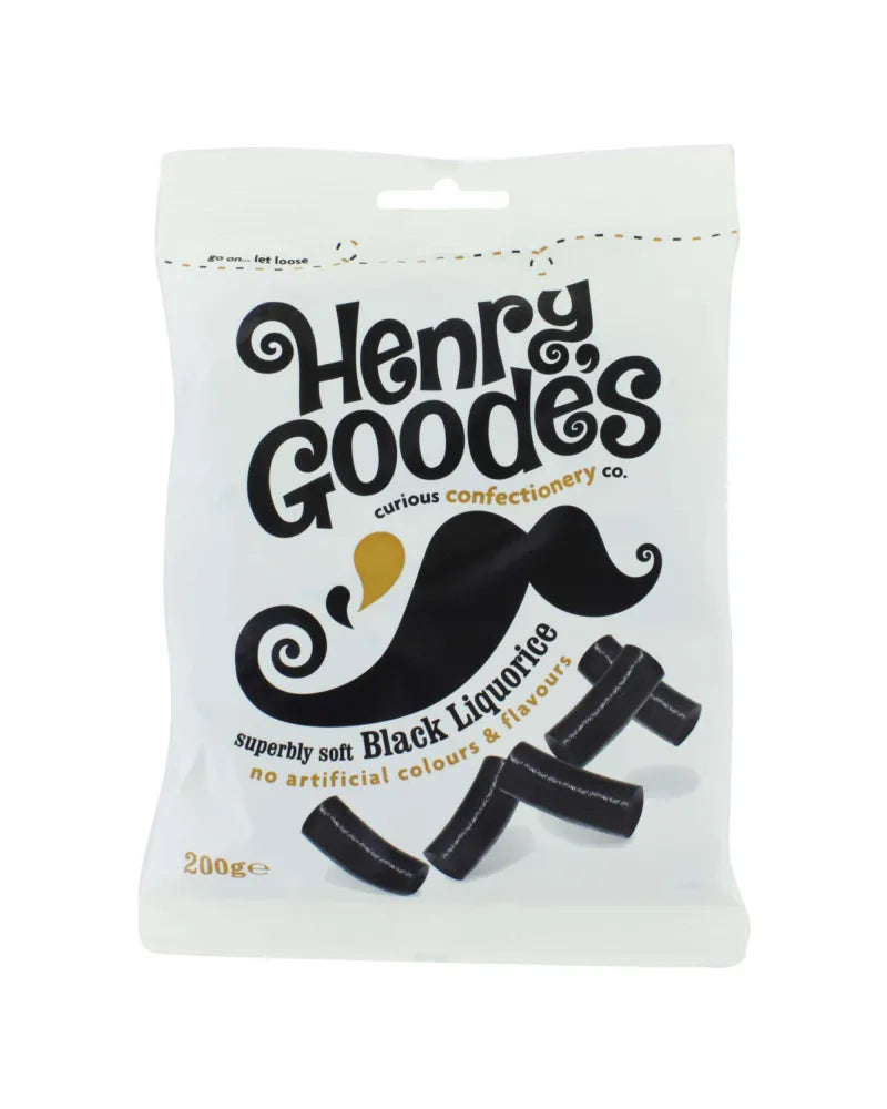 Henry Goode Black Liquorice 200G X9 (Pack of 9)