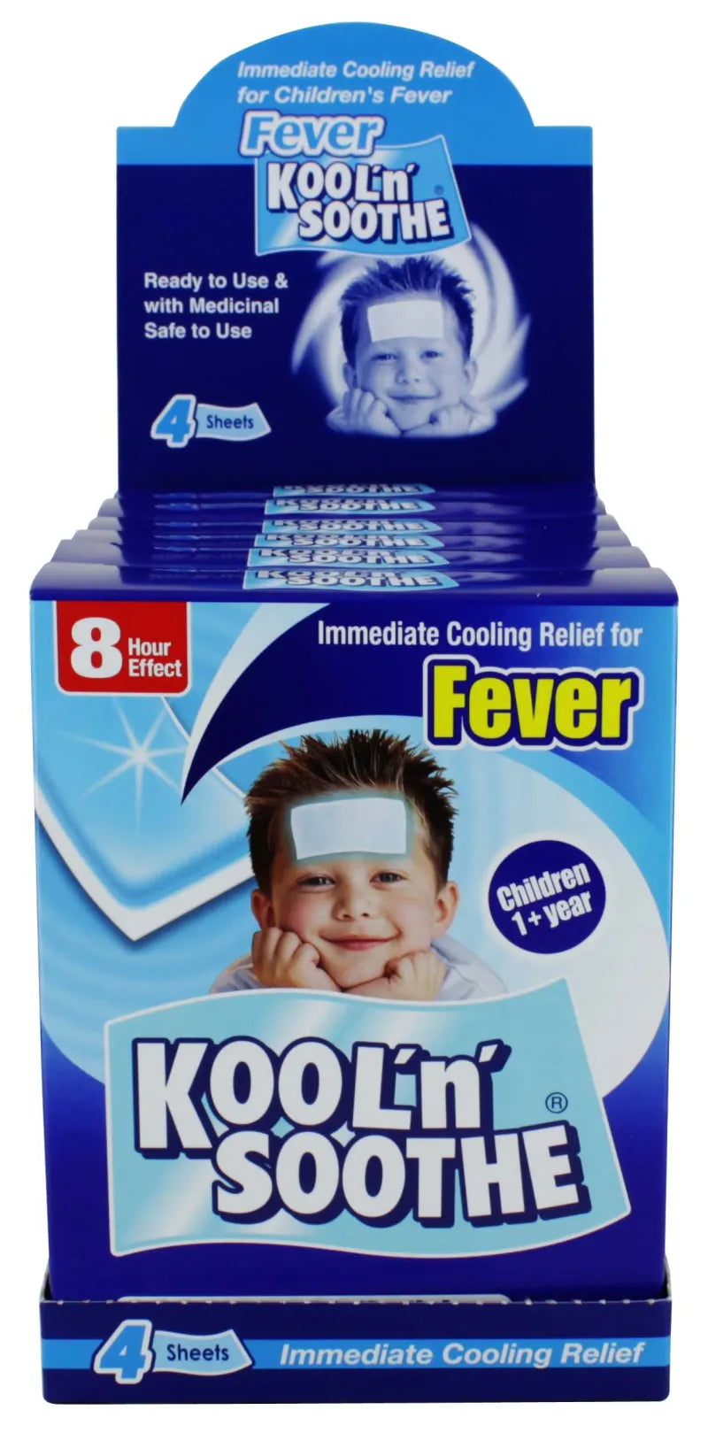 Kool'N'Soothe Fever 4 Sheets (Pack of 6)