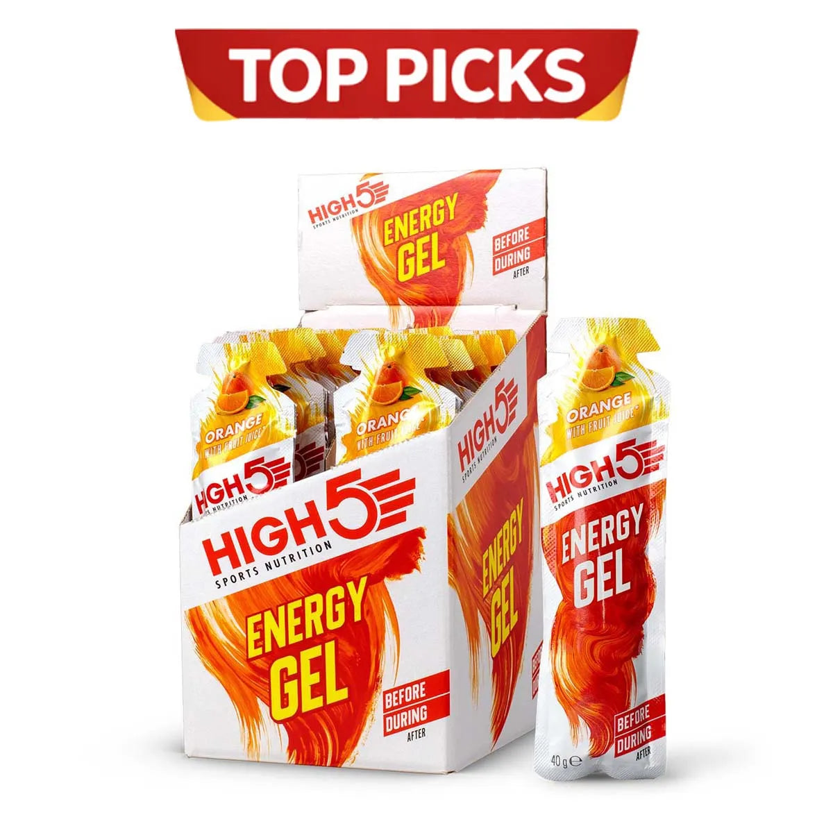High 5 Energy Gel Orange 40G X20 (Pack of 20)